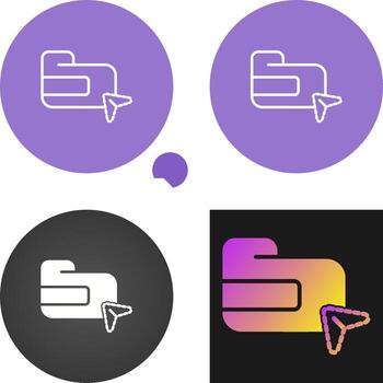 icono de vector de carpeta