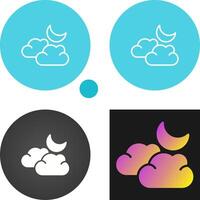 icono de vector de nube