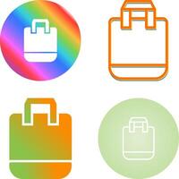 reutilizable compras bolso vector icono