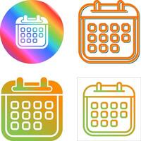 icono de vector de calendario