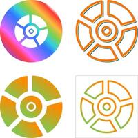 icono de vector de gráfico circular