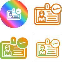 ID Verification Vector Icon