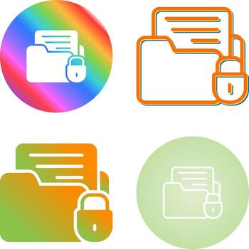 icono de vector de cifrado de datos