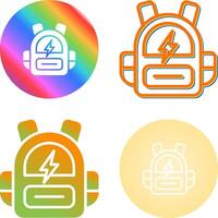 Smart Backpack Vector Icon