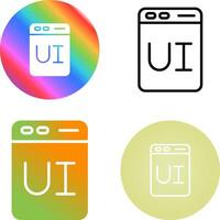 User Interface Design Vector Icon