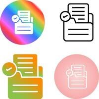 Document Check Vector Icon