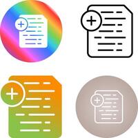 Document Insert Icon Vector Icon