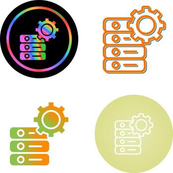 Database Management Vector Icon
