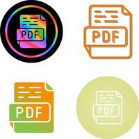 icono de vector de pdf