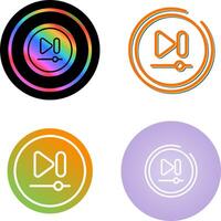 Video Next Track Button Vector Icon