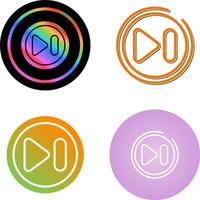 Next Track Button Vector Icon