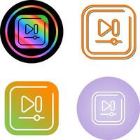 Video Next Track Square Vector icon