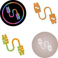 cable conectores vector icono