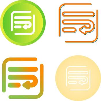 Wrap Vector Icon