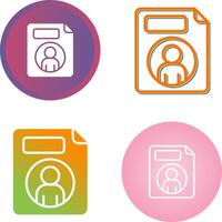 Personal File Vector Icon