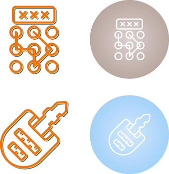 Pattern Lock Vector Icon