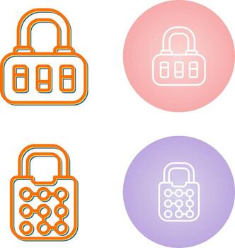 icono de vector de bloqueo de patrón
