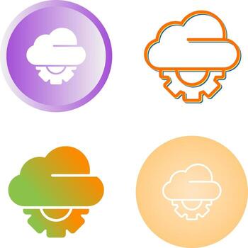 icono de vector de nube
