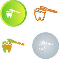 Brushing Teeth Vector Icon