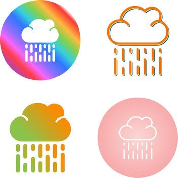 icono de vector de nube