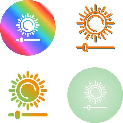 Brightness And Contrast Vector Icon