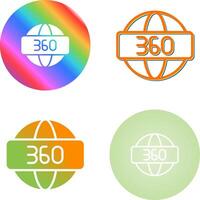 360 Degrees Vector Icon