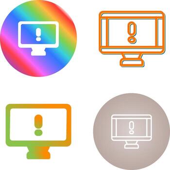 icono de vector de computadora