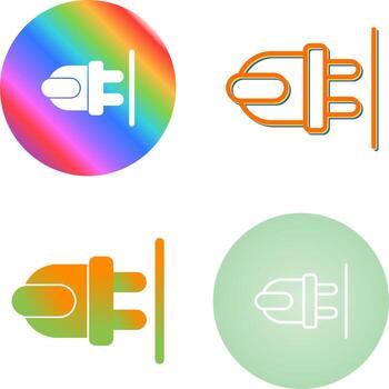 icono de vector de enchufe