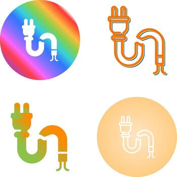 Broken Cable Vector Icon