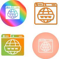 World Wide Web Vector Icon