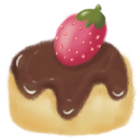 Strawberry chocolate cake png