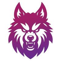 Angry Wolf Gaming Logo vector