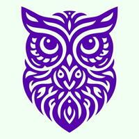 Illustration vector graphic of simple owl pattern design. Perfect for education company logo design.