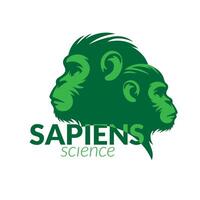 el sapiens evolución Ciencias logo vector