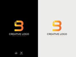 Alphabet B Modern Letter Logo vector