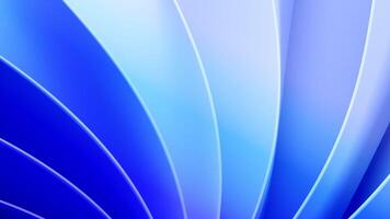 Abstract 3D Geometrical Blue Background with Rotating Curved Lines video