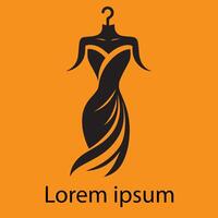 Fashion or dress logo for business vector