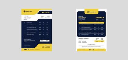 design invoice template business vector