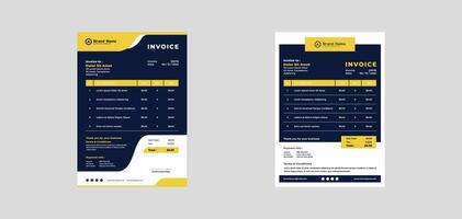 design invoice template business vector