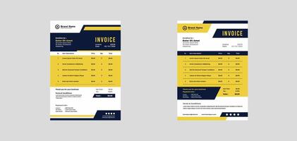 design invoice template business vector