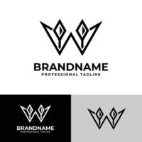 Letter W Spear Logo, suitable for any business related to Spear with W initials vector