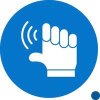 Empower Echo Glyph Shadow Icon vector