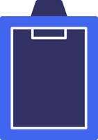 Clipboard Solid Two Color Icon vector