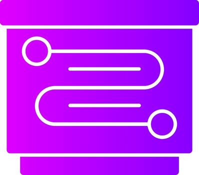 Roadmap Solid Multi Gradient Icon vector