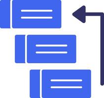 Backlog Solid Two Color Icon vector