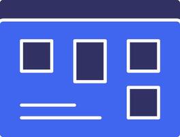 Scrum Board Solid Two Color Icon vector