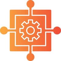 Scope Creep Solid Multi Gradient Icon vector