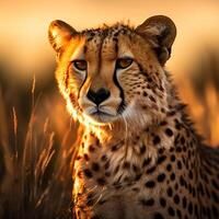africano salvaje guepardo foto