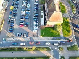 Aerial View of Central Letchworth Garden City of England United Kingdom. November 11th, 2023 photo