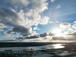 Aerial View of Dagenham London City of England United Kingdom. March 2nd, 2024 photo